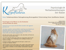Tablet Screenshot of katzenfluesterin.com